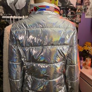 Metallic retro jacket